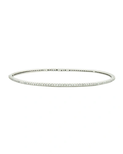 Freida Rothman Pave Slide Bangle, Silver