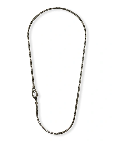 Marco Dal Maso Mesh Oxidized Silver Necklace, 22"l