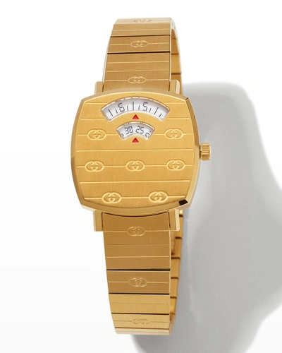 Gucci Interlocking-g Grip Watch, Gold