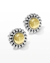 Lagos High Bar Two-tone Round 17mmomega Clip Earrings