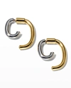 Demarson Mini Luna Gold And Silver Earrings
