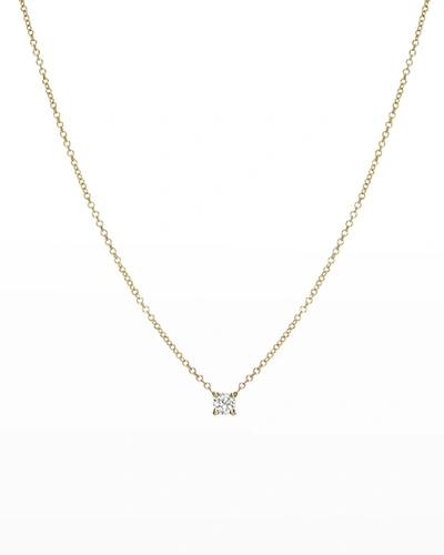 Zoe Lev Jewelry 4-prong Diamond Necklace