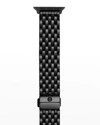 Michele Seven-link Ceramic Bracelet Band For Apple Watch, Black