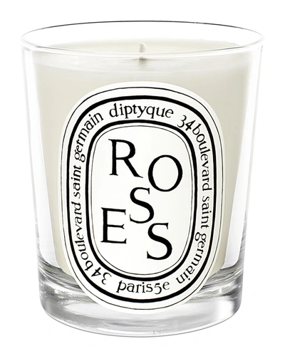 DIPTYQUE ROSE SCENTED CANDLE, 6.5 OZ.