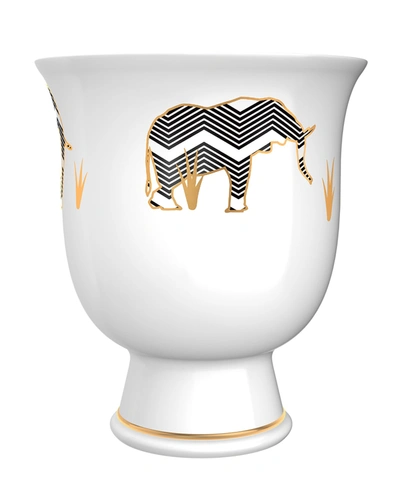 Memo Paris 4 X 1 Oz. Amber From African Leather Candle In Egg Cups Set