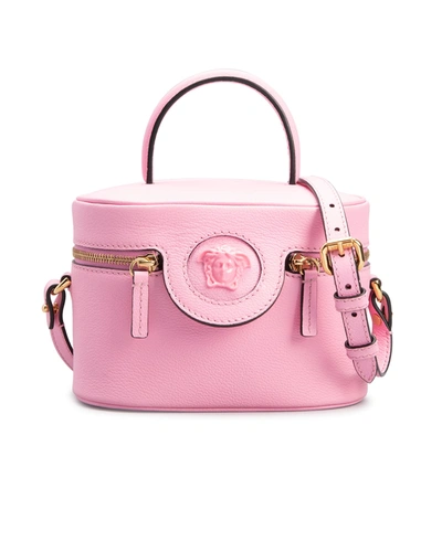 Versace Medusa Vanity Case Top-handle Bag In Pink