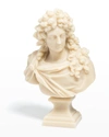 TRUDON LOUIS XIV BUST CANDLE, STONE