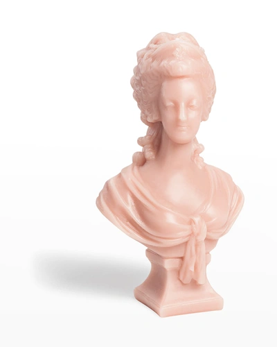 Trudon Bust Marie Antoinette Decorative Candle In Pink