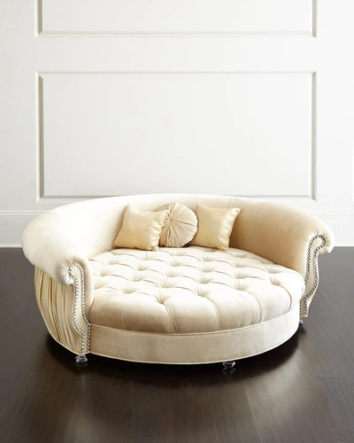 Haute House Harlow Cuddle Dog Bed In Cream