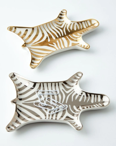 Jonathan Adler Zebra Dish In Gold