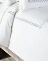 Kassatex Full/queen Catena Duvet Cover In Silver