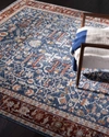 Ralph Lauren Darcy Power-loomed Rug, 8' X 10' In Navy / Red