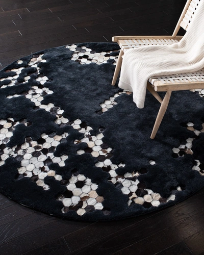 Safavieh Burris Hand-tufted Round Rug, 6' Round In Black