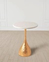 William D Scott Goblet Gold Leaf Table In Gold