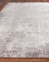 Exquisite Rugs Julien Hand-knotted Silk Rug, 8' X 10' In Gray Ivory