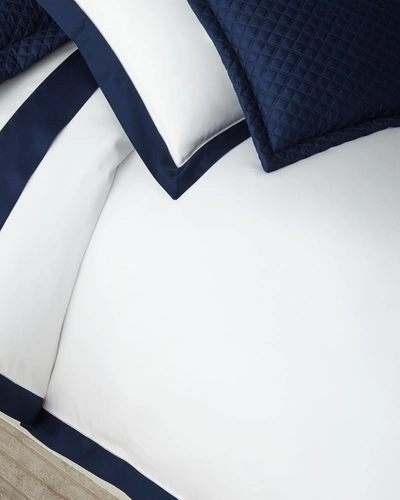 Polo Ralph Lauren Organic Sateen Border Full/queen Duvet In White