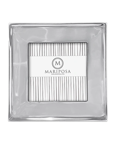 Mariposa Signature Engravable Frame, 4"sq. In Silver
