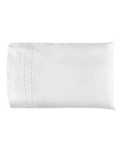 Bovi Fine Linens Sylvia King Pillowcases, Set Of 2 In White