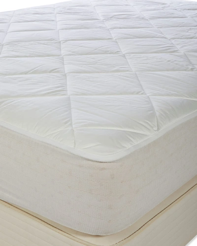 Royal-pedic Luxury All Cotton Mattress Pad - Queen In White