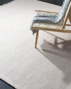 Ralph Lauren Amalie Pewter Hand-woven Flat Weave Rug, 3' X 8' In Pewter