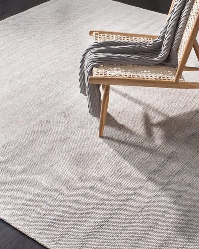 Ralph Lauren Miles Silver Stripe Flat Weave Runner, 2.6' X 8'