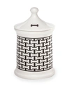 Halcyon Days Bone Trellis Small Treat Jar
