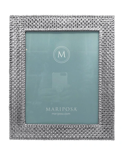 Mariposa Basketweave Frame, 8" X 10" In Silver