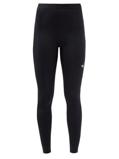 パンツ BALENCIAGA LOGO LEGGINGS IN TECHNICAL FABRIC Leggings with logo lettering | Emporium