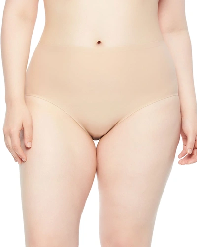 Chantelle Plus Size Soft Stretch Full-coverage Briefs In Nude