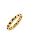 Argento Vivo Cubic Zirconia Dot Ring In Gold
