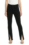 Pistola Teagan High Rise Vented Straight Jean In Dark Vinyl In Dark Vinyl