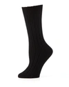 Neiman Marcus Cashmere Ribbed Socks