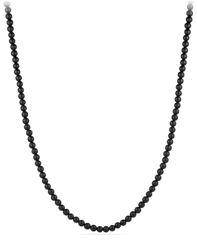 David Yurman Men's Spiritual Bead Necklace With Black Onyx