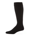 Neiman Marcus Core-spun Socks, Over-the-calf