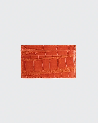 Abas Men's Alligator Leather Card Case