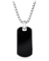 David Yurman Men's Exotic Stone Tag In Black Onyx, 35mm