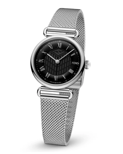 Fendi Palazzo Mesh Strap Watch, 29mm In Stainless Steel Ss