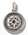 David Yurman Men's 26.8mm Maritime Compass Enhancer With Black Diamond