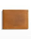 SHINOLA MEN'S SLIM VACHETTA LEATHER BIFOLD WALLET