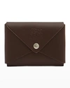 Il Bisonte Unisex Leather Business Card Holder