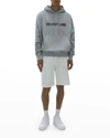 Helmut Lang Cotton Logo Print Hoodie In Vapor Heather