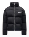 Moncler Genius 8 Moncler Palm Angels Black Down Rodman Jacket In Black