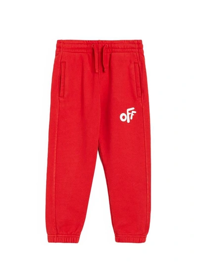 Off-white Off Rounded Sweatpant In Red White