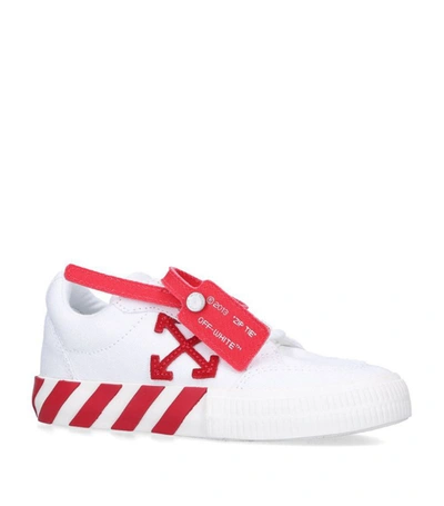 Off-white Girl's Arrow Canvas Low-top Trainers, Toddler/kids In Whitered
