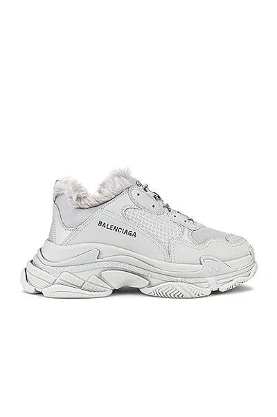 Balenciaga Black & White Triple S Sneaker