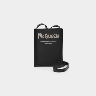 Alexander Mcqueen Mini Crossbody Bag In Black