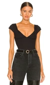 Free People Duo Corset Cami Top In Black In Black