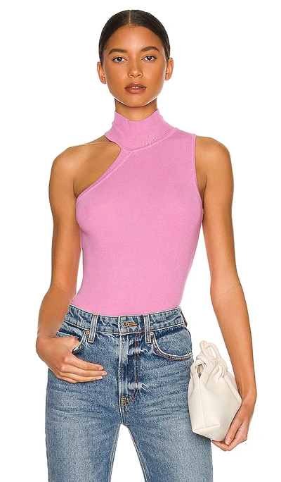 Superdown Luz Knit Top In Pink