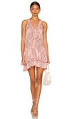 Poupette St Barth Mae Floral Minidress In Pink