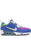 Nike X Undefeated Air Max 90 Sneakers In Blue